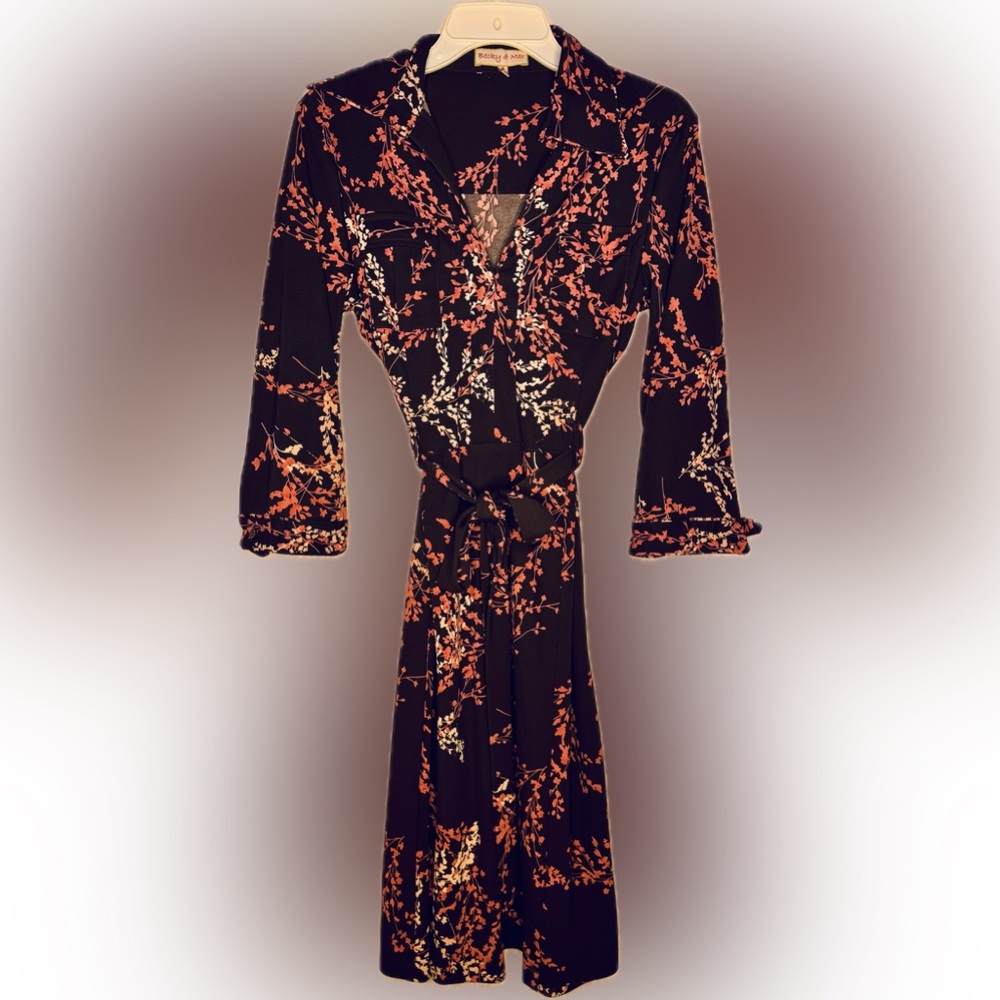 🌸 Vintage Becky & Max Floral Wrap Dress